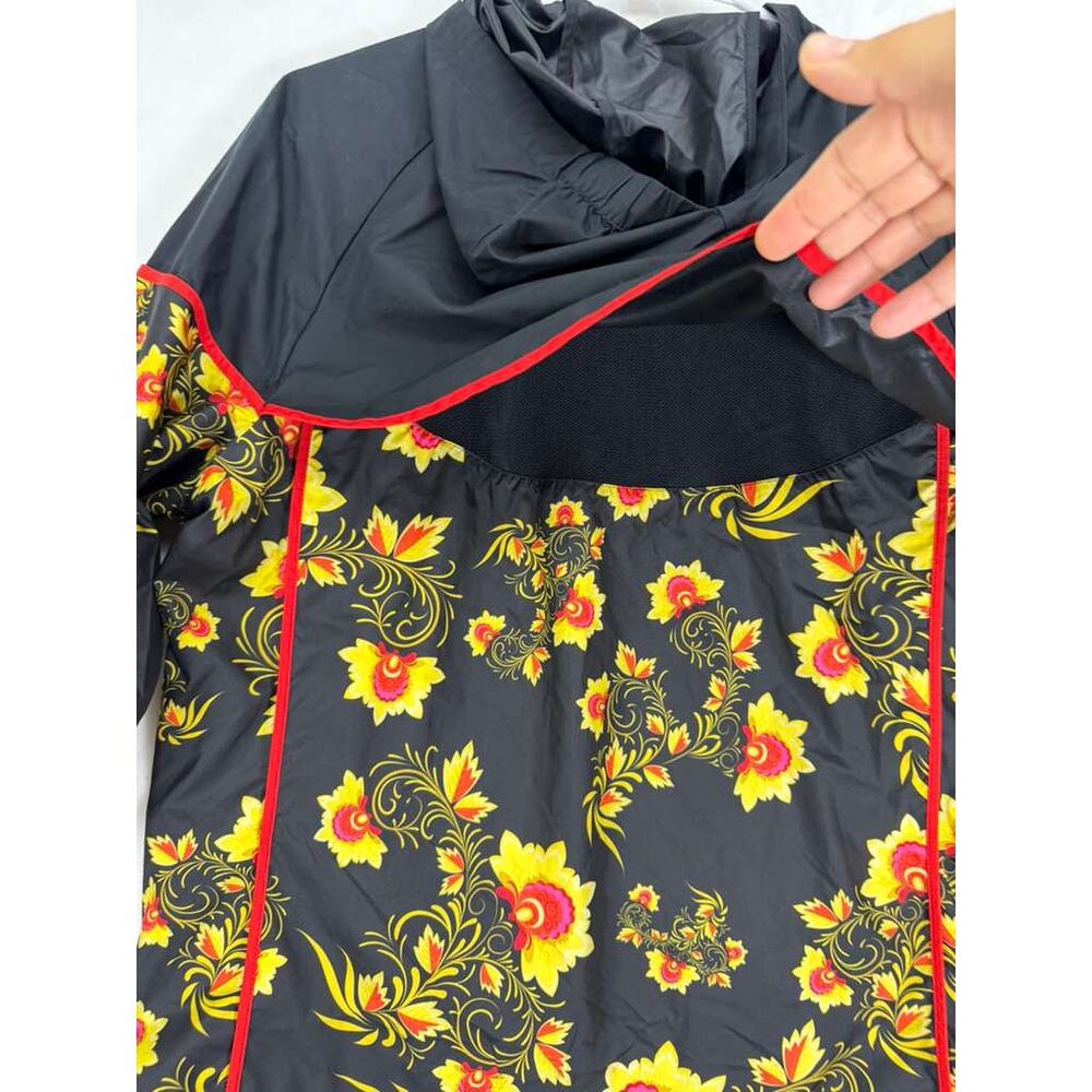 Nike Sportswear Windrunner Women's Printed Jacket Gym Casual Black/Yellow/Red M - Picture 9 of 14